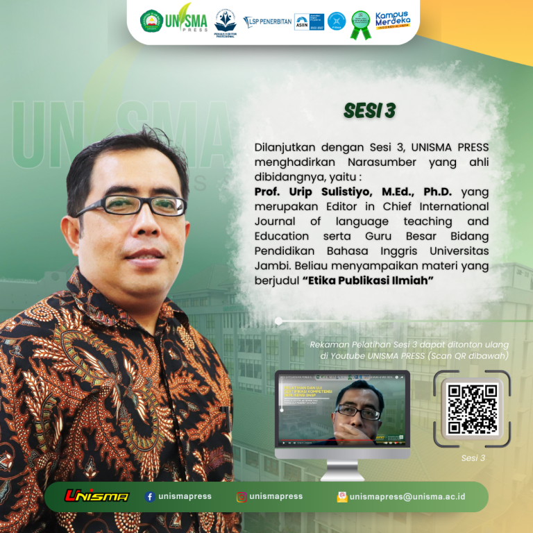 Prof. Urip S., S.Pd., M.Ed., Ph.D.